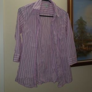 Banana Republic Pink striped dress shirt